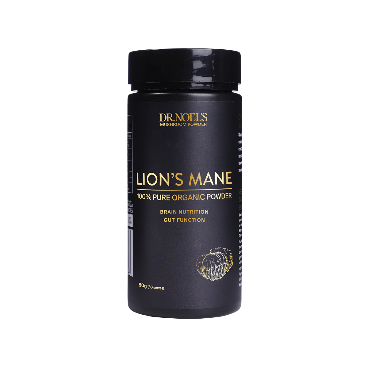 Lion's Mane Mushroom Powder - Organic - 80g