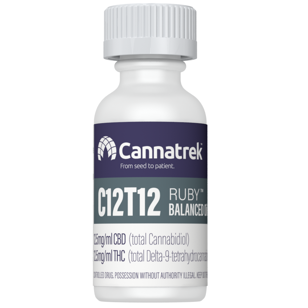 Cannatrek C12T12 Balanced Ruby Oil 30mL + (5 x 1mL Precise Dose Syringes)