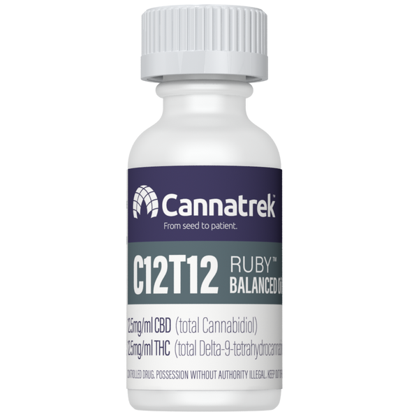 Cannatrek C12T12 Balanced Ruby Oil 30mL + (5 x 1mL Precise Dose Syringes)