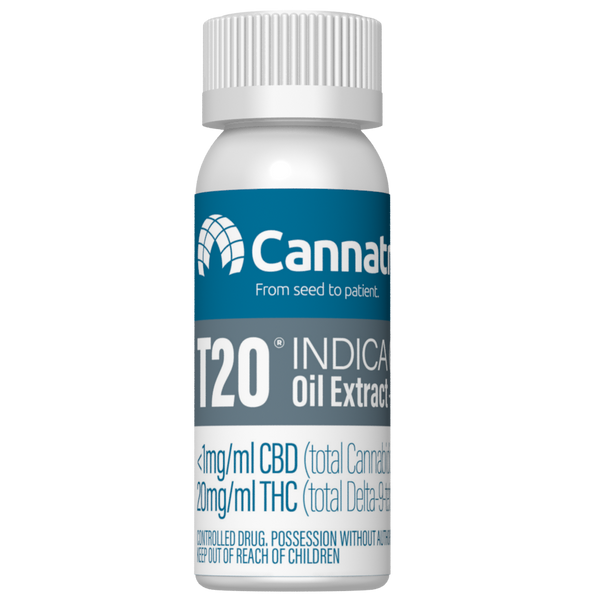 Cannatrek T20 Indica Oil 25mL + (5 x 1mL Precise Dose Syringes)