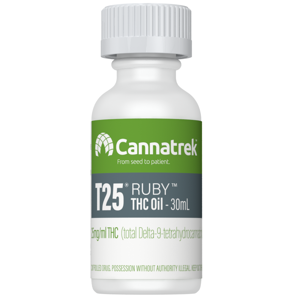 Cannatrek T25 Ruby Oil 30mL + (5 x 1mL Precise Dose Syringes)