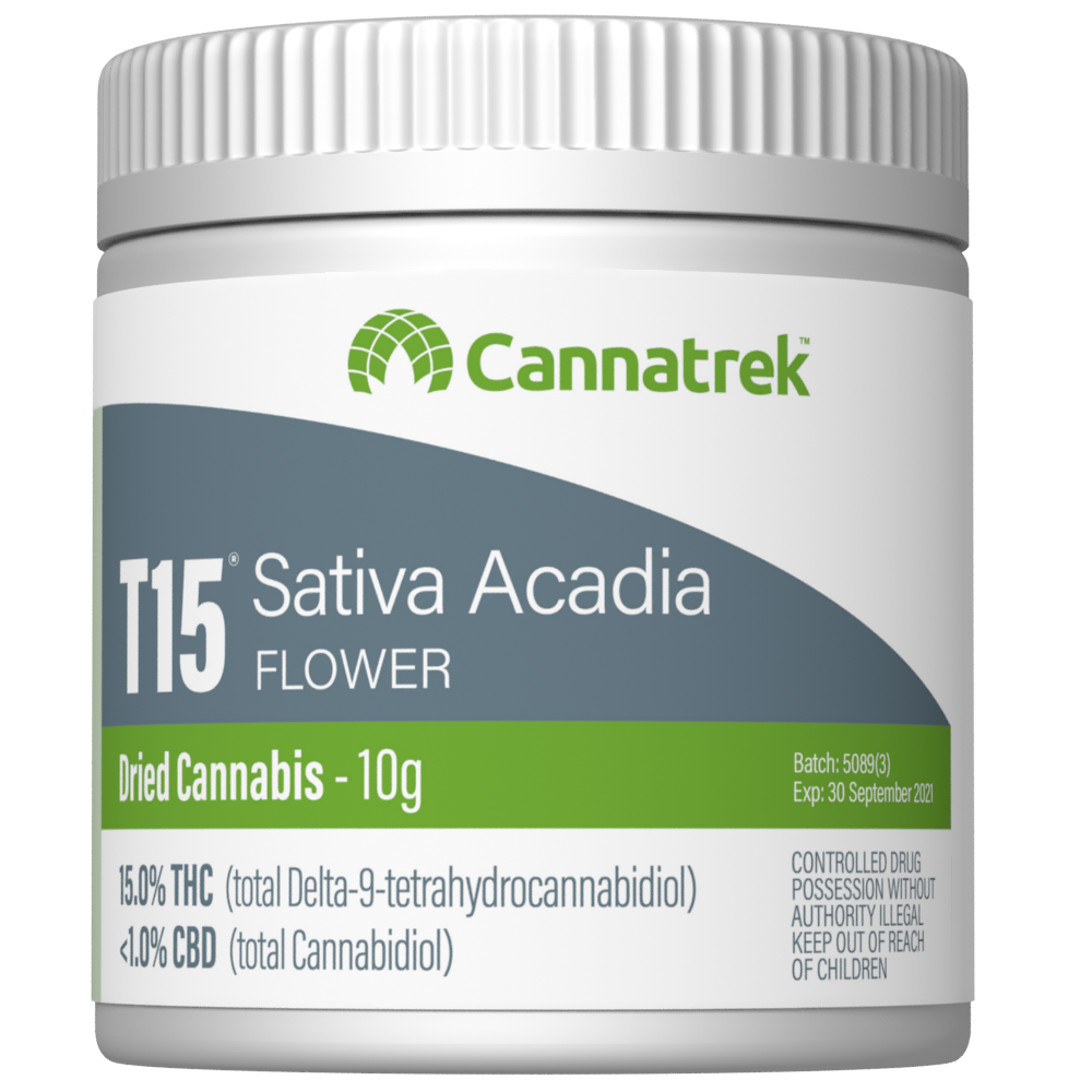 Cannatrek T15 Sativa Acadia Flower 10g